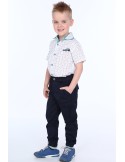 Boy\'s short-sleeved shirt, white, NDZ7462 - Online store - Boutique